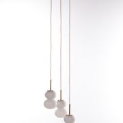 Vintage ceiling lamp with three opal glass spheres, 1960 Germany