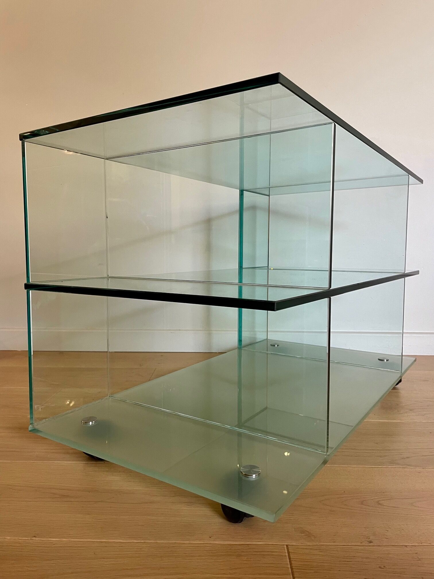 Glass TV stand