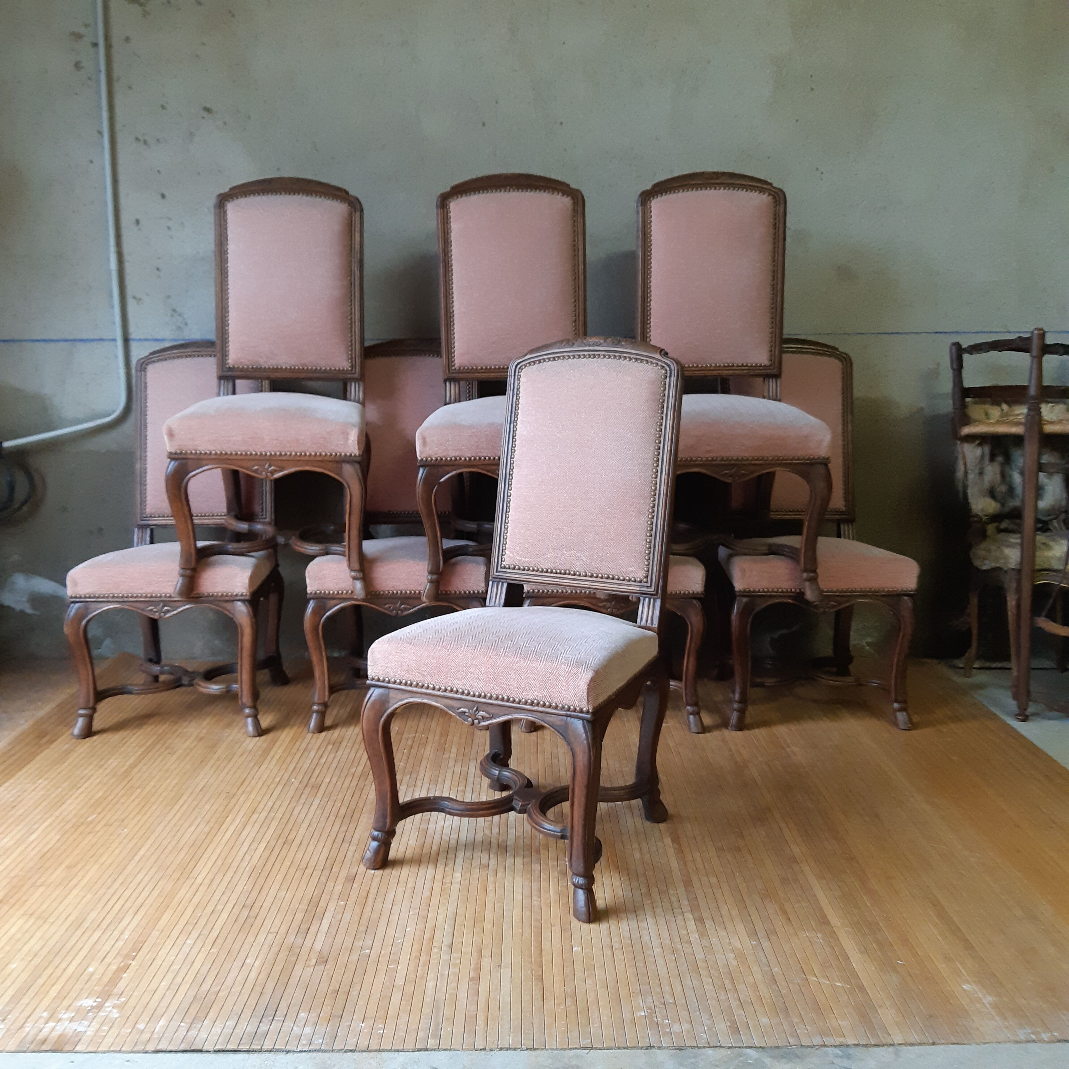 8 Louis XV style chairs