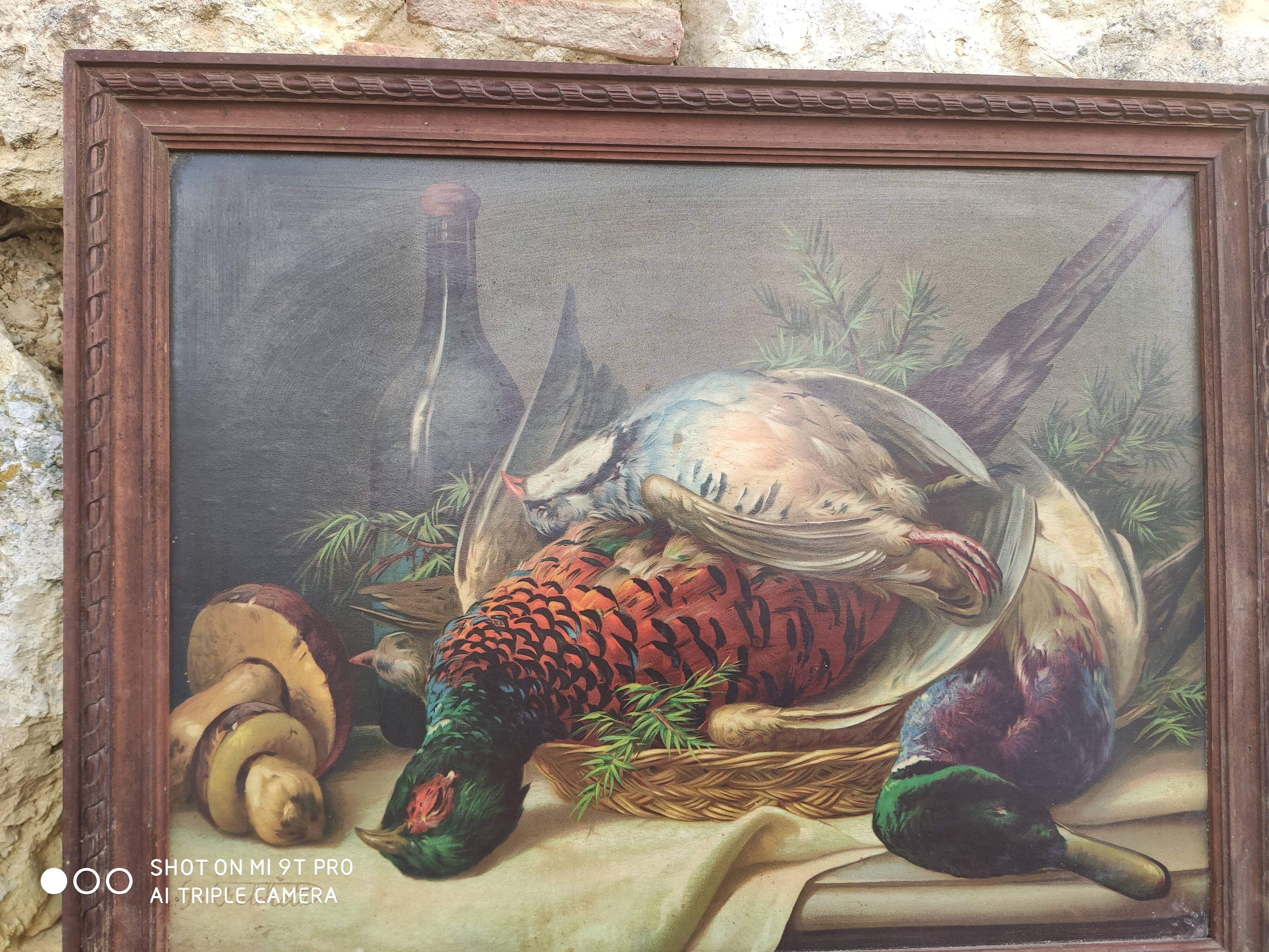 Tableau ancien nature morte