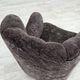 1960s, Danish design, reupholstered armchair, genuine sheepskin.
