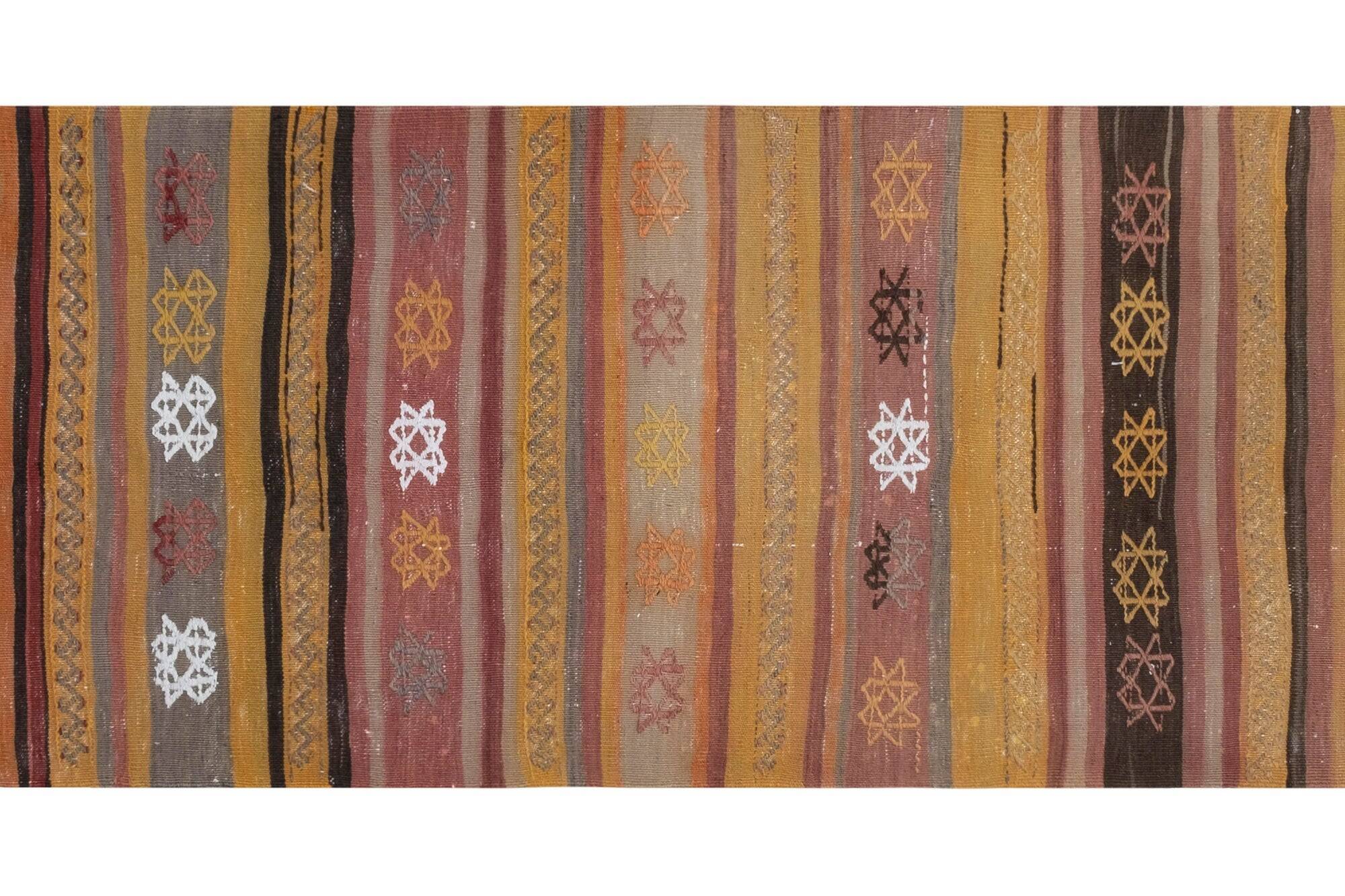 Vintage Turkish hallway rug 68x268 cm
