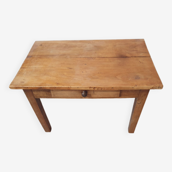 Table basse en bois vintage, avec un tiroir