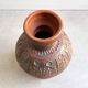 Vintage terracotta pottery ceramic vase
