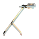 Lampe modèle "Sintesi" de tavolo de Ernesto Gismondi pour Artemide, Italie années 70 / modèle blanc