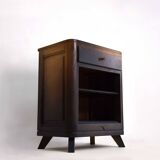 Revisited vintage chest of drawers / solid oak stained in gradient