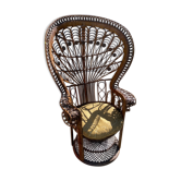 Emmanuelle wicker armchair