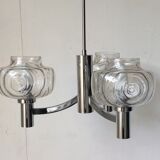 Chrome chandelier from the 70s