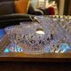 Cut Glass Dessert/Punch Bowls - Diamond Style