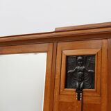 Armoire de style Art Nouveau avec plaquette signée par Geo Vervanck, Belgique