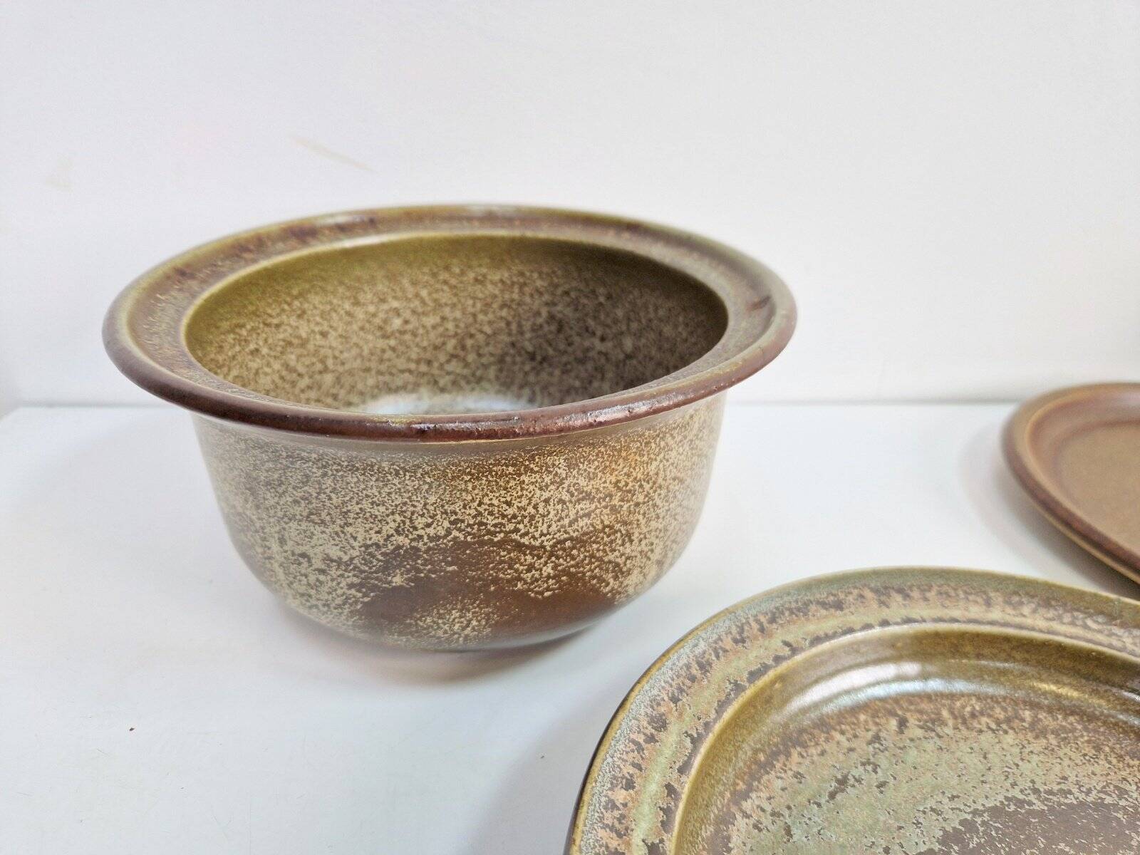 Vintage Arts and Craft Pottery Tableware Set by Gert De Rijk, 1976, Set of 22