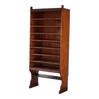 Martin Nyrop Library by Rud. Rasmussen in Oregon pine, Danish Modern, 1905