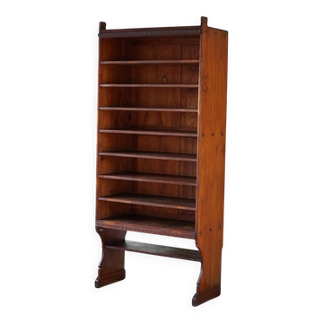 Martin Nyrop Library by Rud. Rasmussen in Oregon pine, Danish Modern, 1905