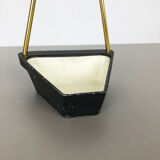 Porte-parapluie en métal laiton moderniste Bauhaus Allemagne années 1950
