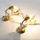 Pair of vintage gilt sheaf of wheat wall lights by Hans Kögl