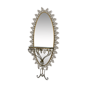 miroir coiffeuse en fer
