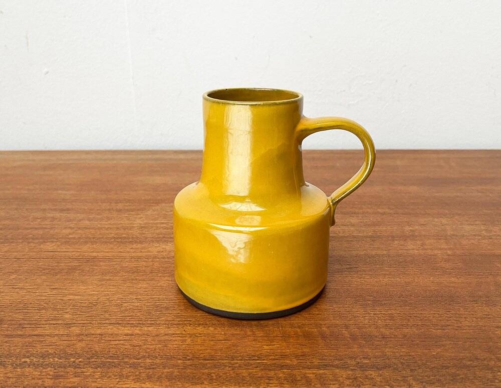 Minimalist carafe vase by BKW Böttger Keramik Wandsbek, Hamburg, Germany, 1960s.