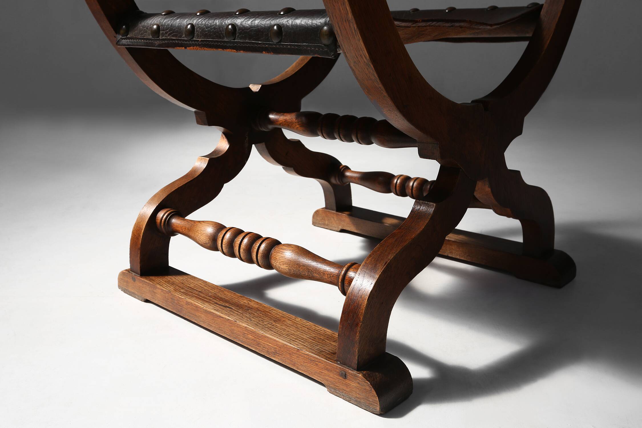 Fauteuil trône néo Renaissance 1890