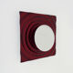 Paul Neuhaus wall lamp in red glass and chrome reflector
