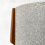 Vintage wall lamp perspex and wood