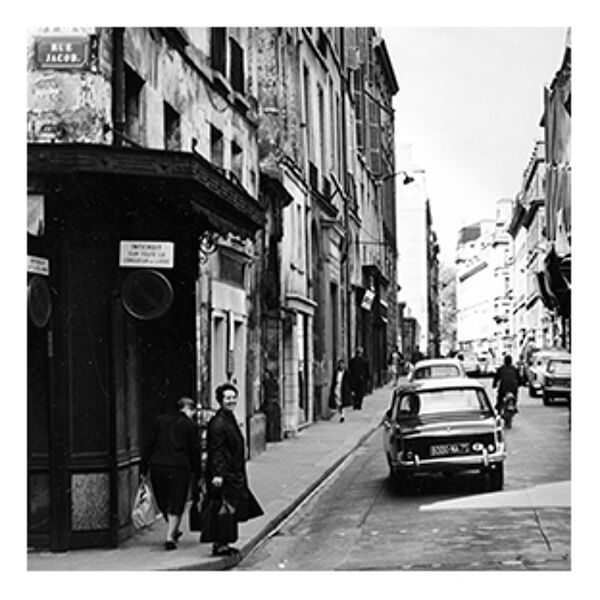 Photographie vintage rue Bonaparte Paris 1965