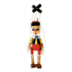 Marionnette Pinocchio en bois peint