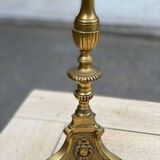 Vintage candle holder lamp in gilded bronze from the 19th century.