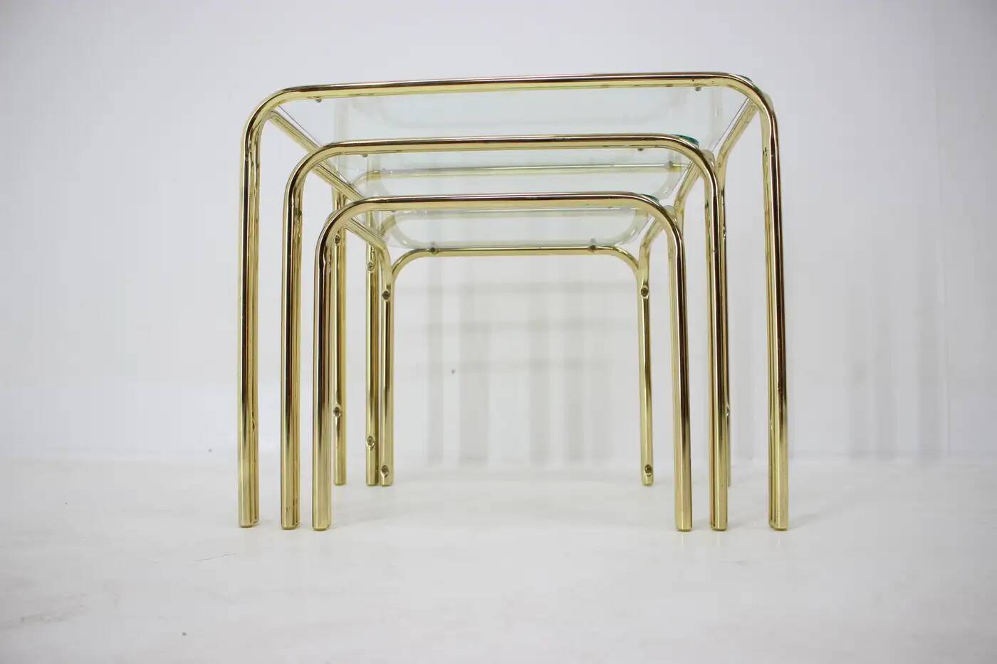 Set of three midcentury nesting tables / around 1980s