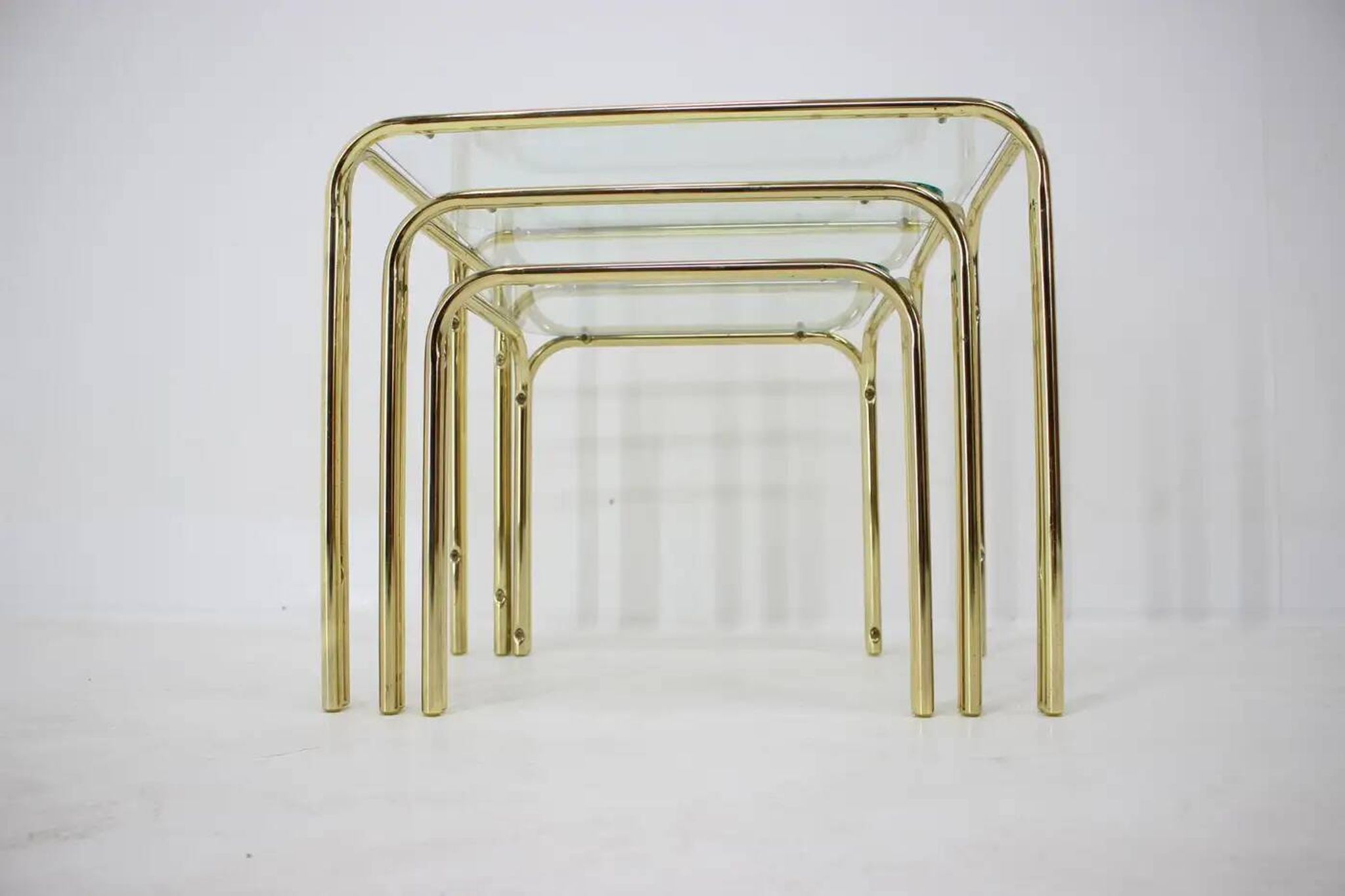 Set of three midcentury nesting tables / around 1980s