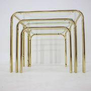 Set of three midcentury nesting tables / around 1980s