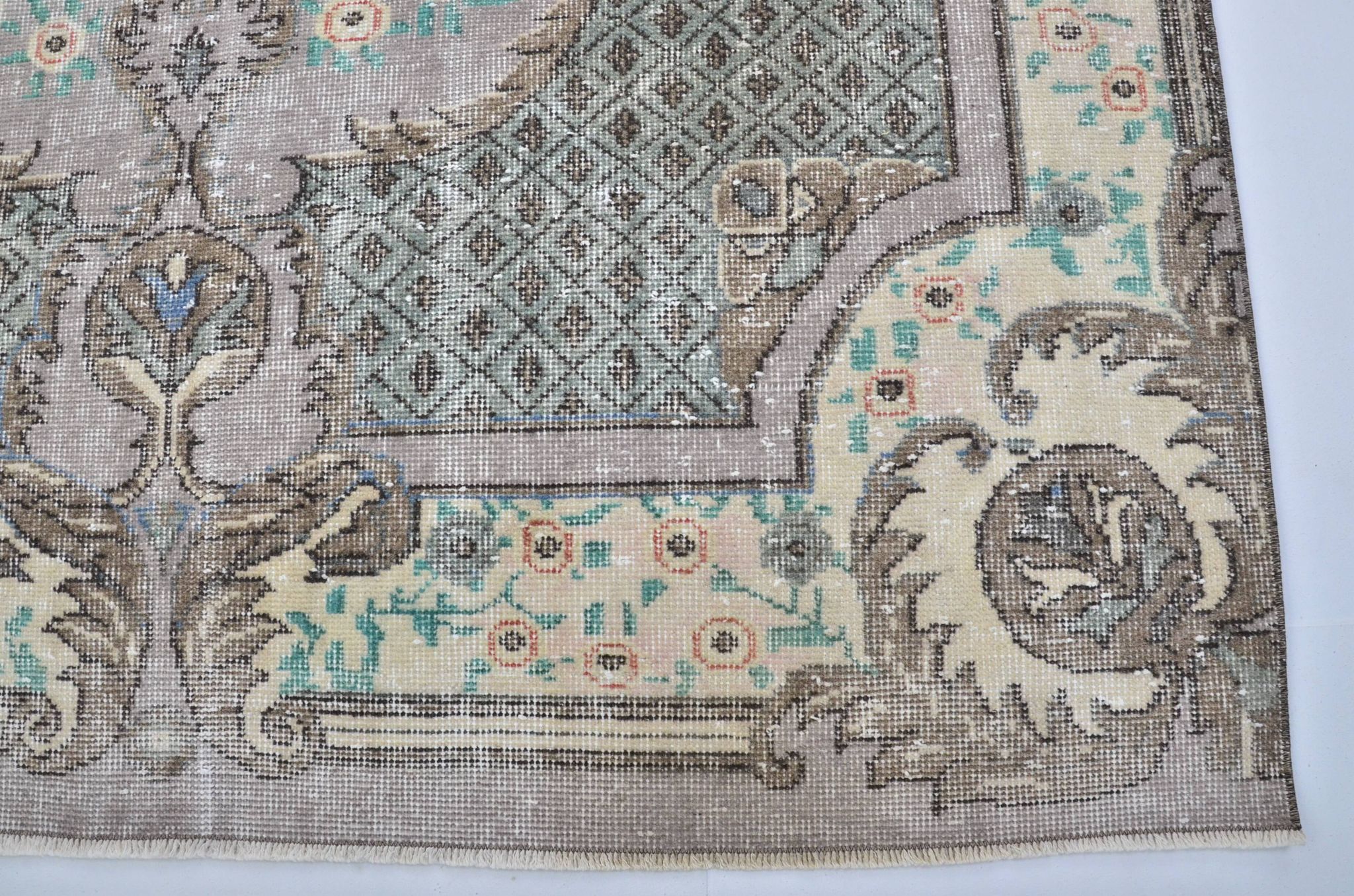 Geometric Tribal Wool Vintage Rug