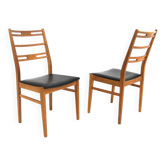 Set de 2 chaises scandinave en chêne, Suède, 1970