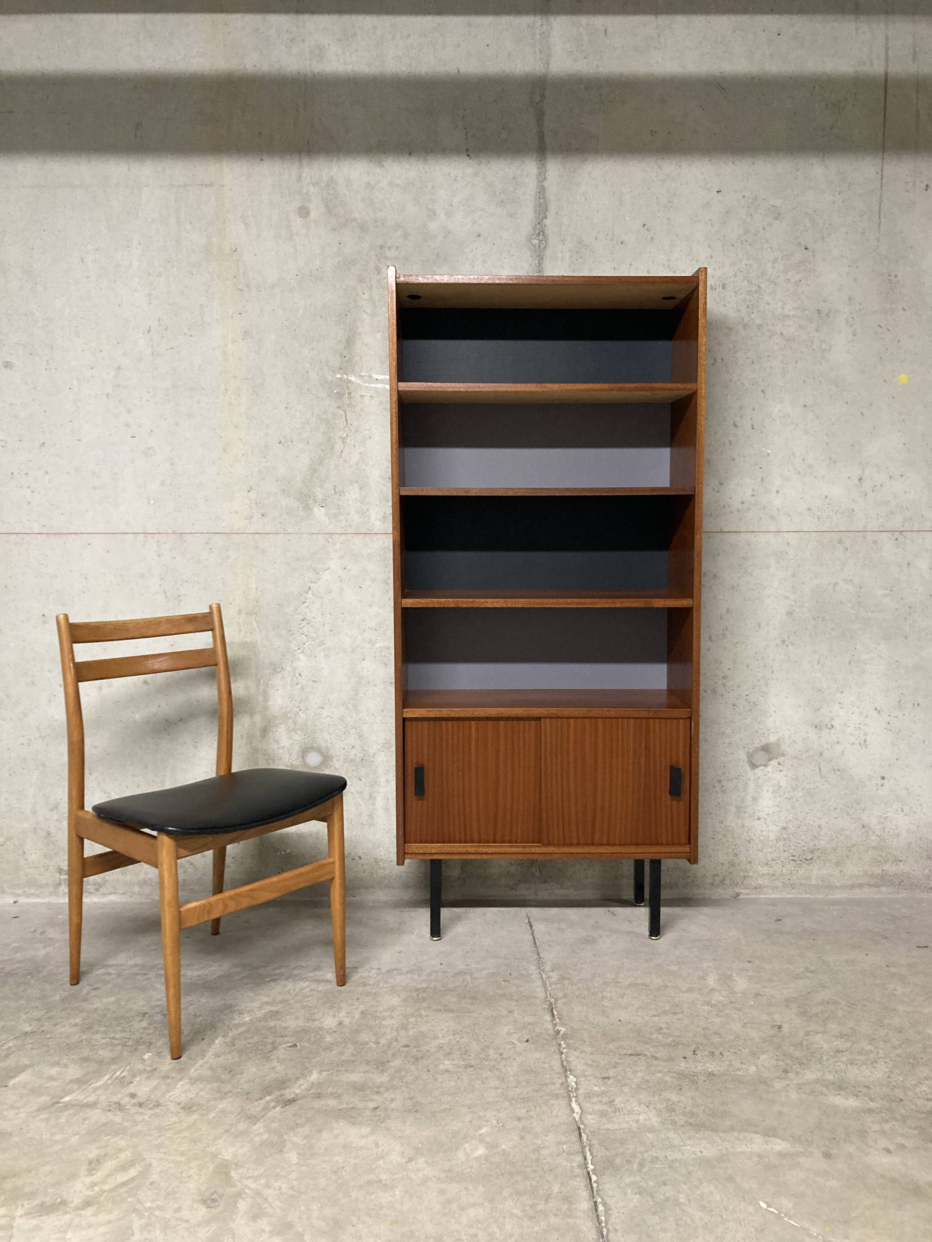 Vintage 60s modernist display cabinet bookcase