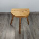 Raw wood tripod stool