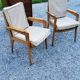 Pair of armchairs from the 50s free-span in blond beech