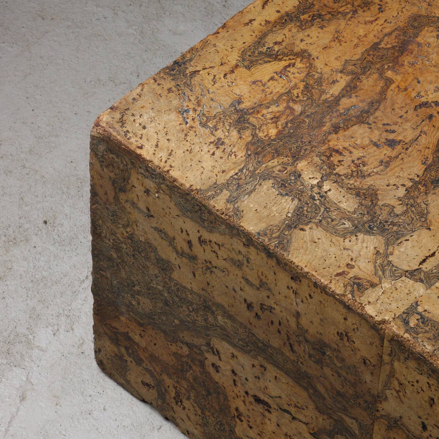 Vintage cork coffee table