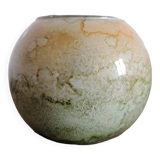 Vase boule verre laqué