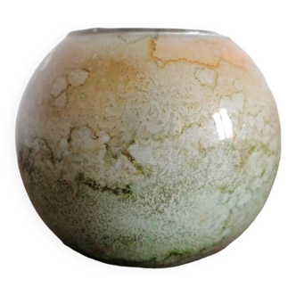 Lacquered glass ball vase