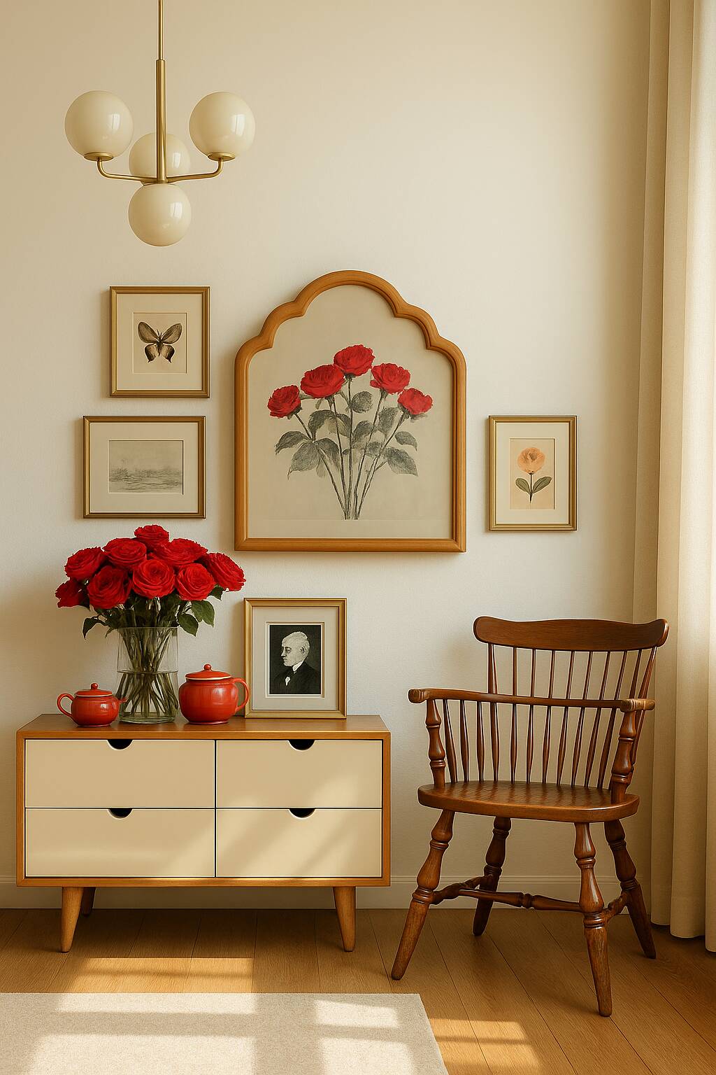 Paire de fauteuils anglais Windsor à barrettes (années 60)