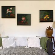 Framed antique oil painting
