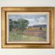 Swedish Modernist Landscape Oil Painting 1960s
