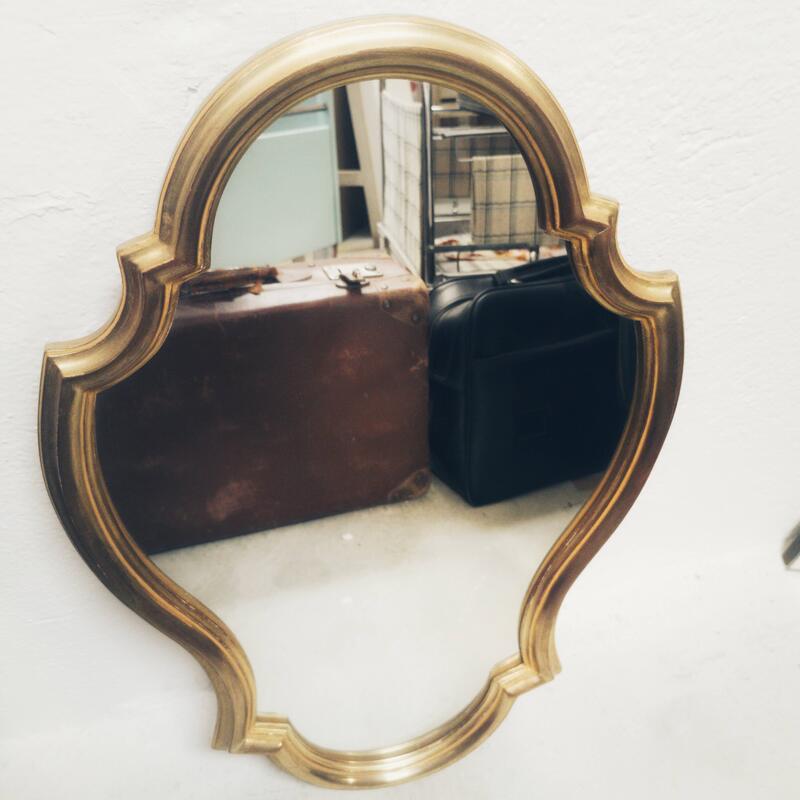 Baroque gilded mirror Louis XV style