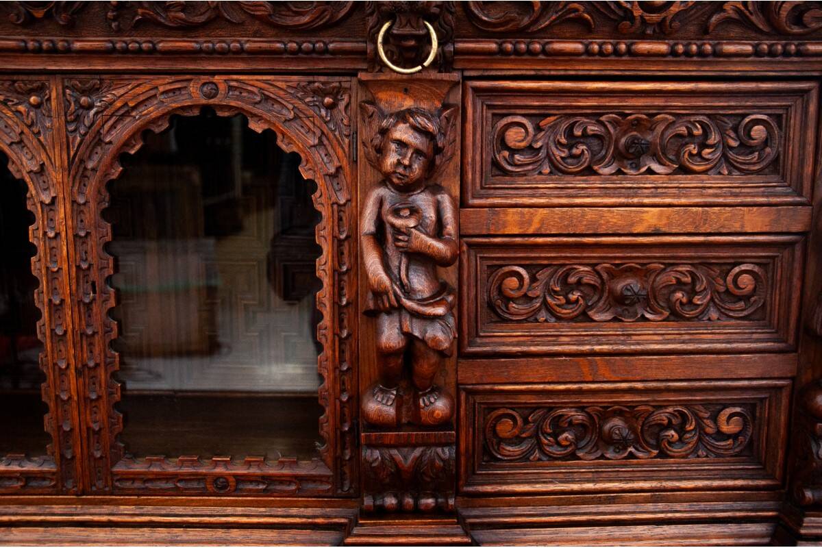 Carved buffet-chest of drawers, France, circa 1860