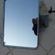 Miroir de barbier à poser ou à suspendre 24x18cm