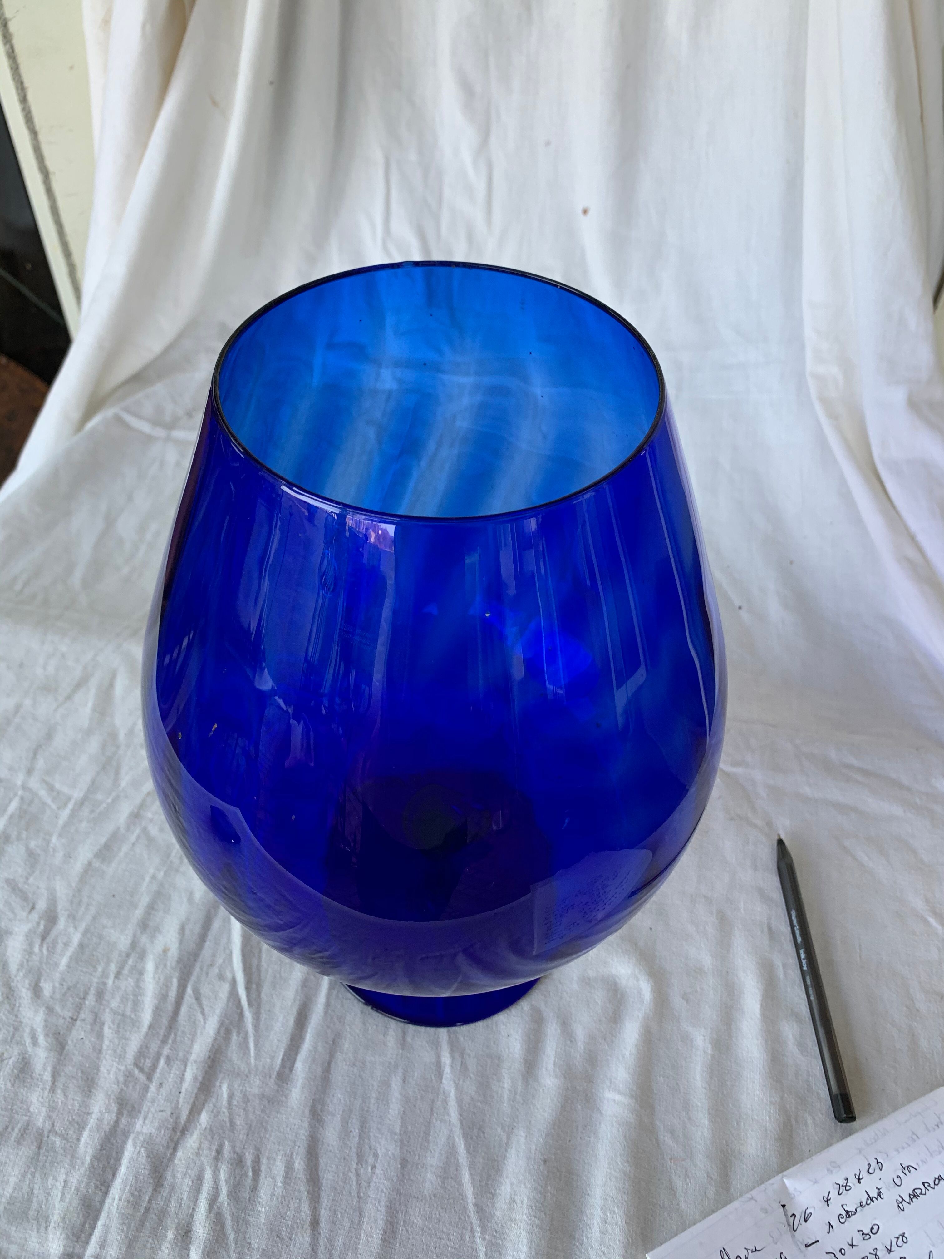 Glass used as a vase