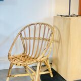 Fauteuil enfant en rotin