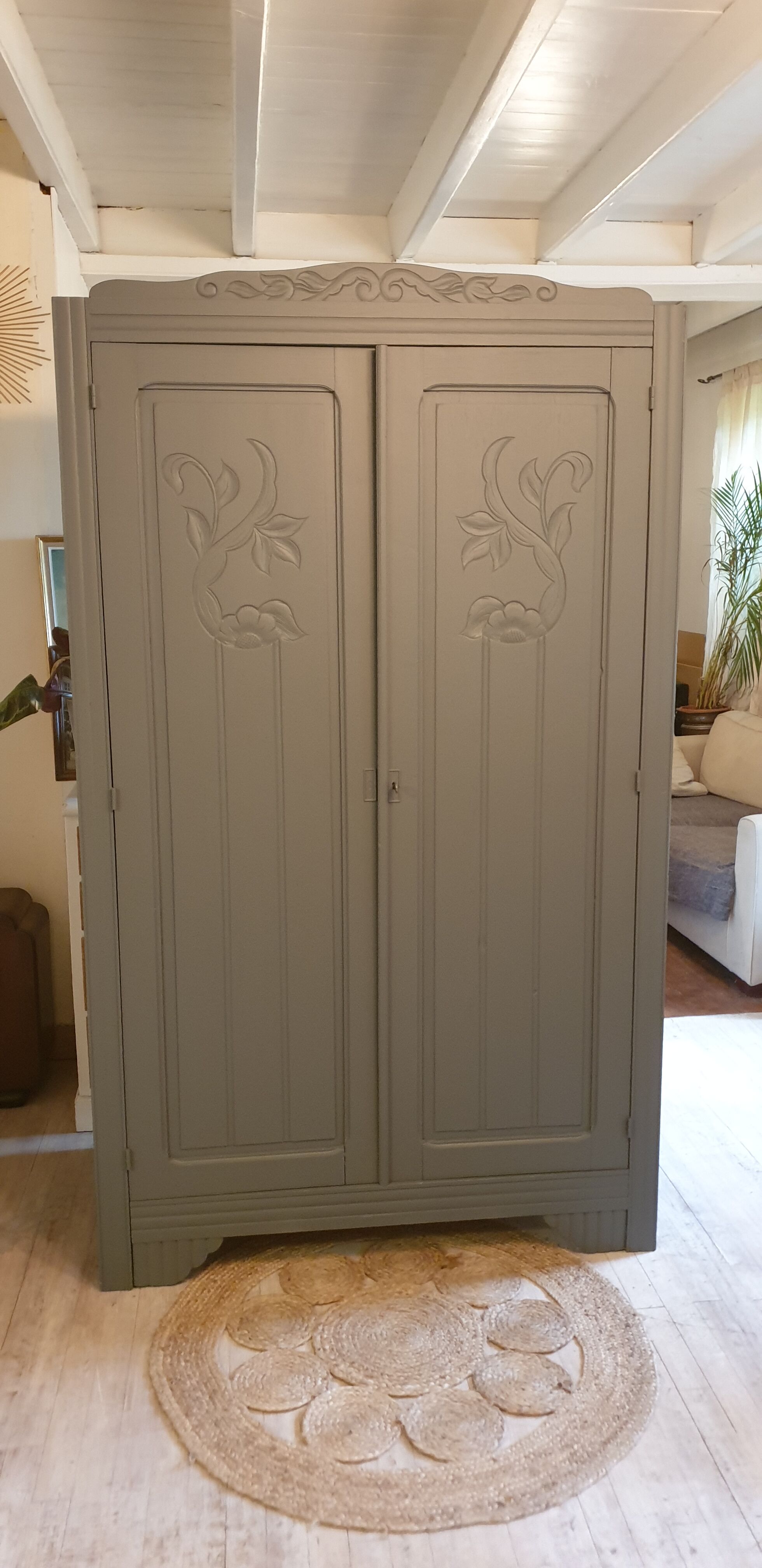 Solid oak wardrobe