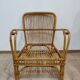 Fauteuil en rotin vintage années 60