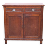 Parisian sideboard in solid oak and solid poplar early 20th century