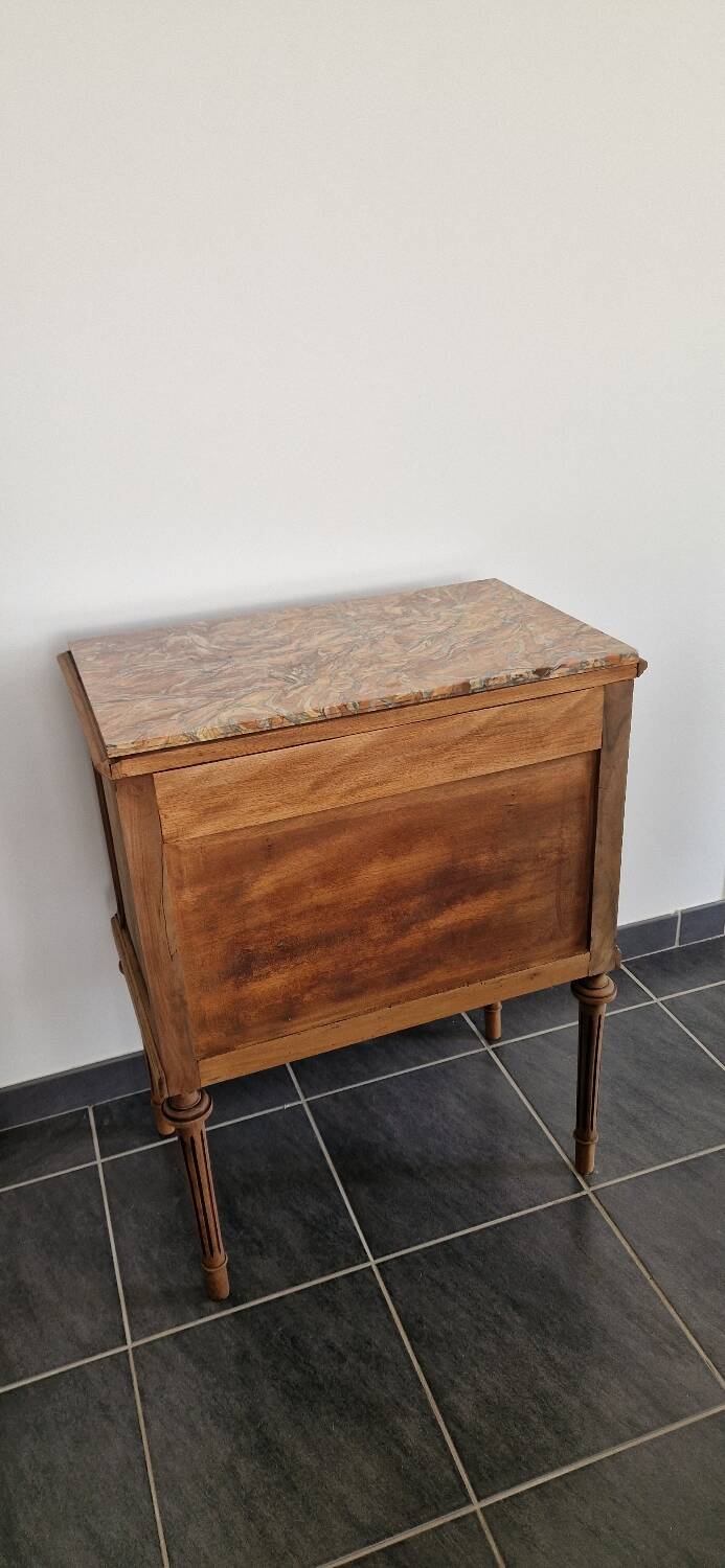Louis XVI style wood and marble furniture